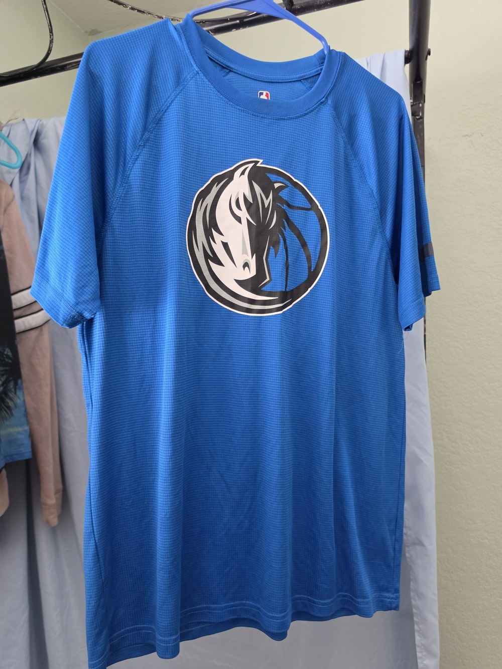 Men's Blue NBA Dallas Mavericks Short-Sleeve Performance Shirt